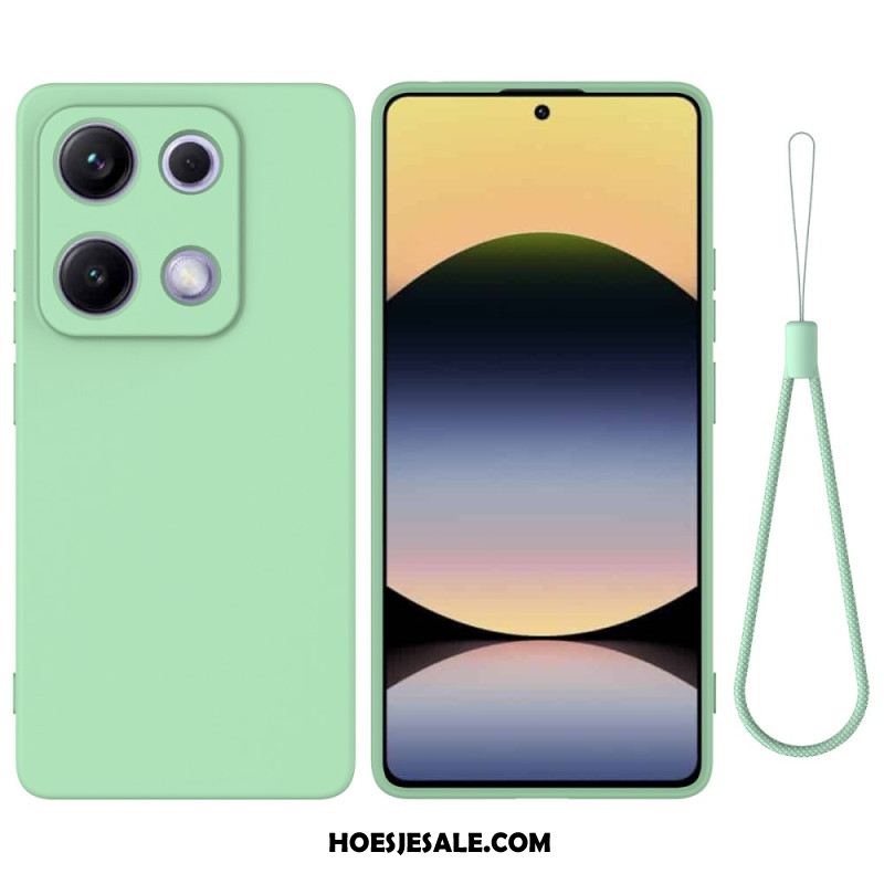 Hoesje Xiaomi Redmi Note 14s Vloeibare Siliconen Band Bescherming Hoesje