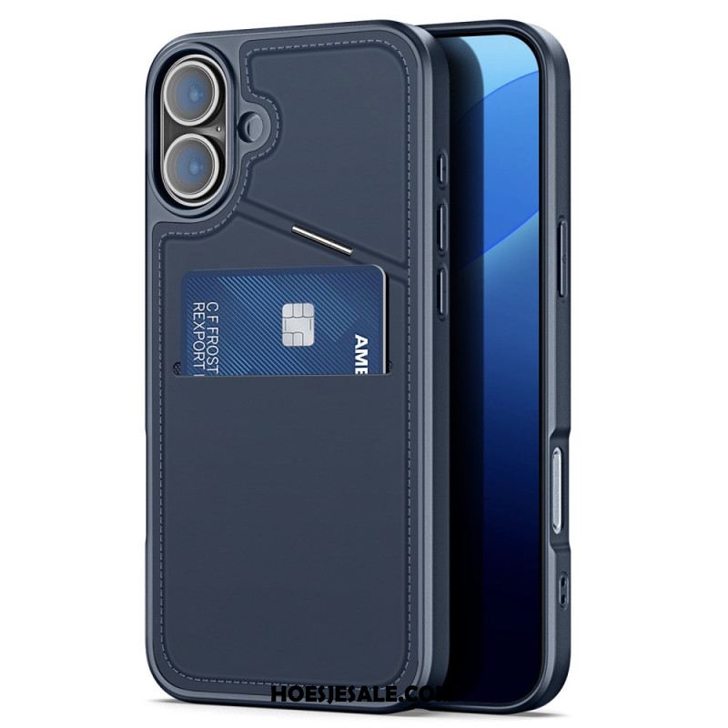 Hoesje iPhone 16 Dux Ducis Rfid-blokkeerkaarthouder