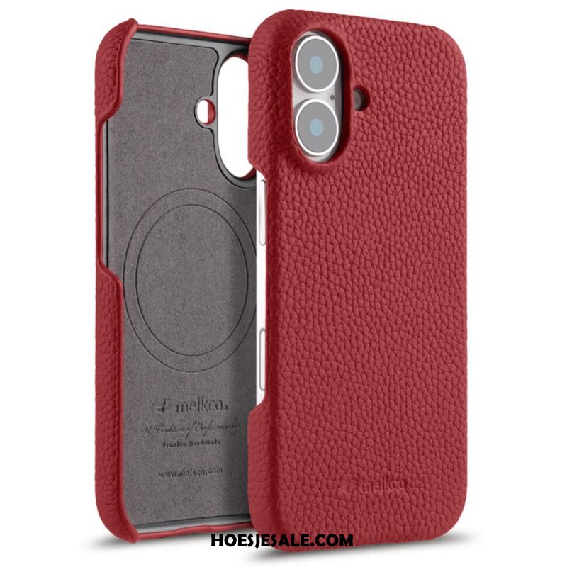 Hoesje iPhone 17 Compatibel Met Magsafe Leer En Microvezel