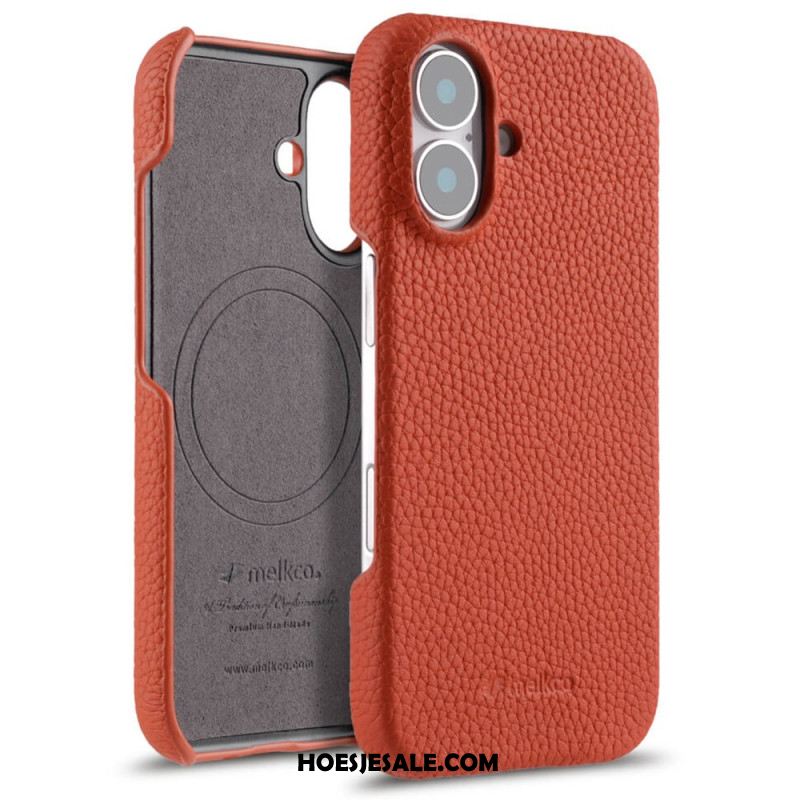 Hoesje iPhone 17 Compatibel Met Magsafe Leer En Microvezel