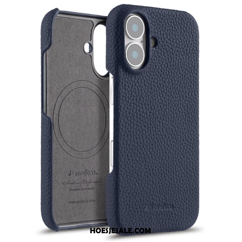 Hoesje iPhone 17 Compatibel Met Magsafe Leer En Microvezel