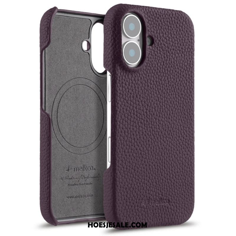 Hoesje iPhone 17 Compatibel Met Magsafe Leer En Microvezel