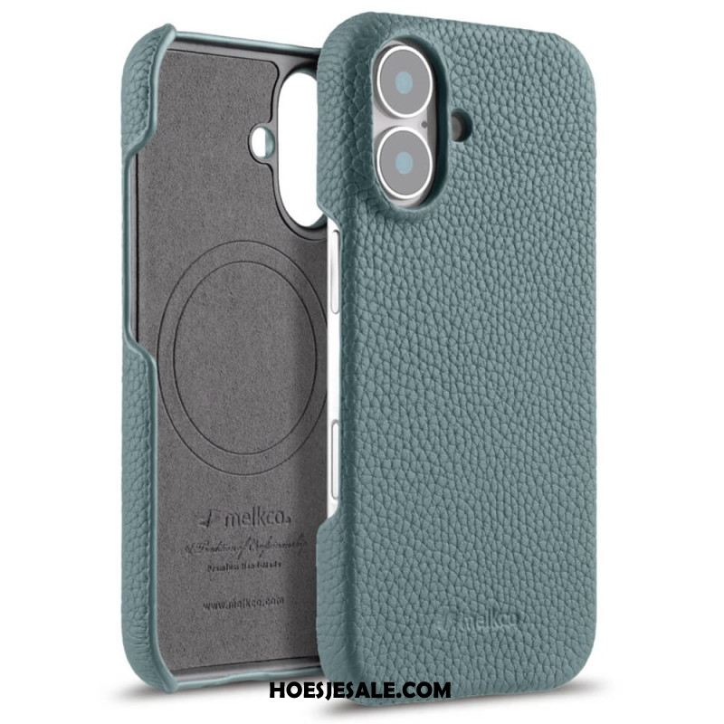 Hoesje iPhone 17 Compatibel Met Magsafe Leer En Microvezel