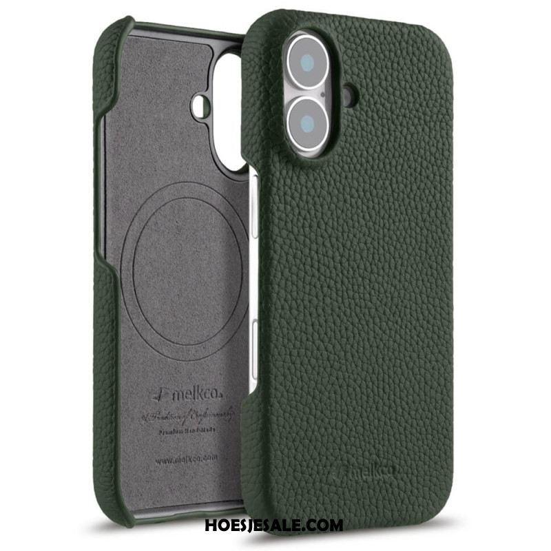 Hoesje iPhone 17 Compatibel Met Magsafe Leer En Microvezel