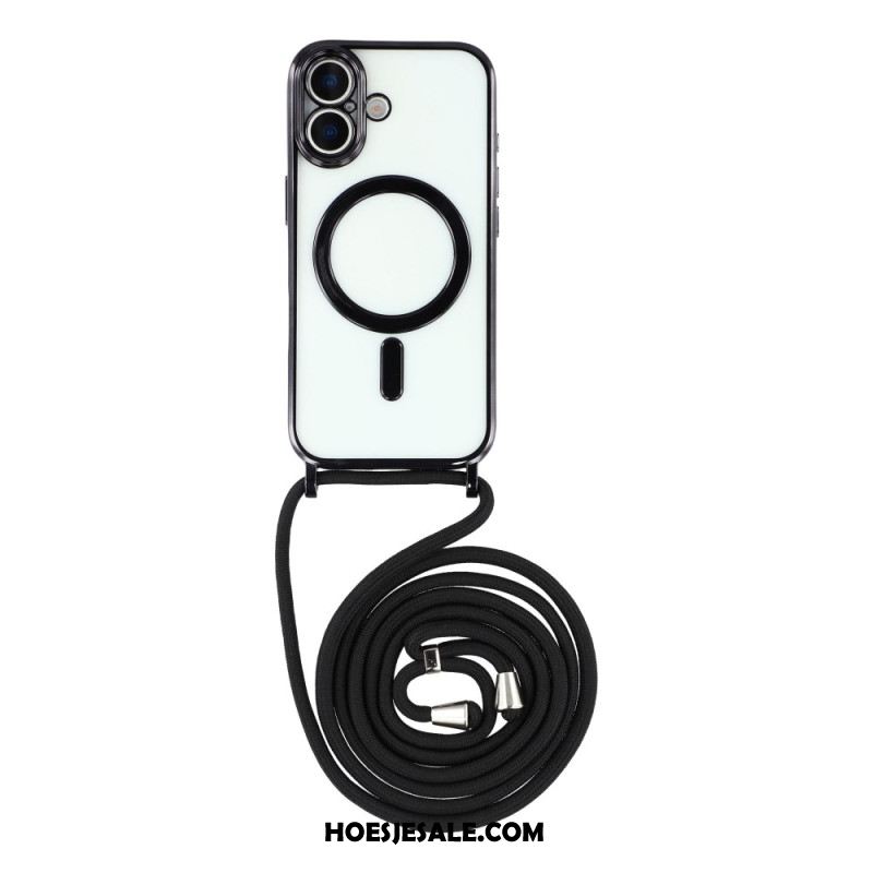 Hoesje iPhone 17 Magsafe-compatibel Transparant Hoesje Met Koord