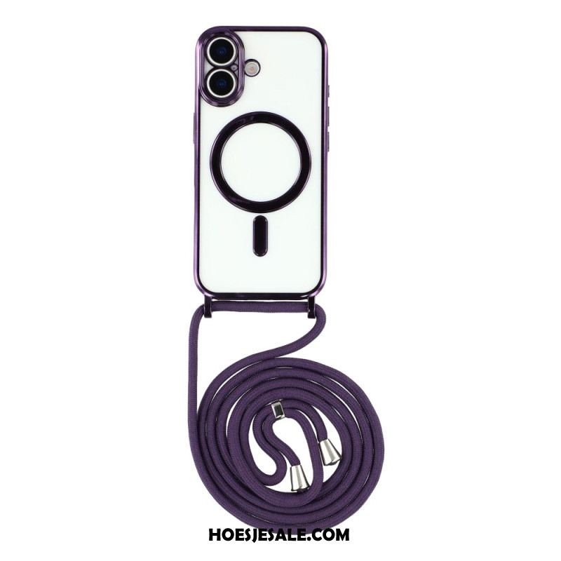 Hoesje iPhone 17 Magsafe-compatibel Transparant Hoesje Met Koord