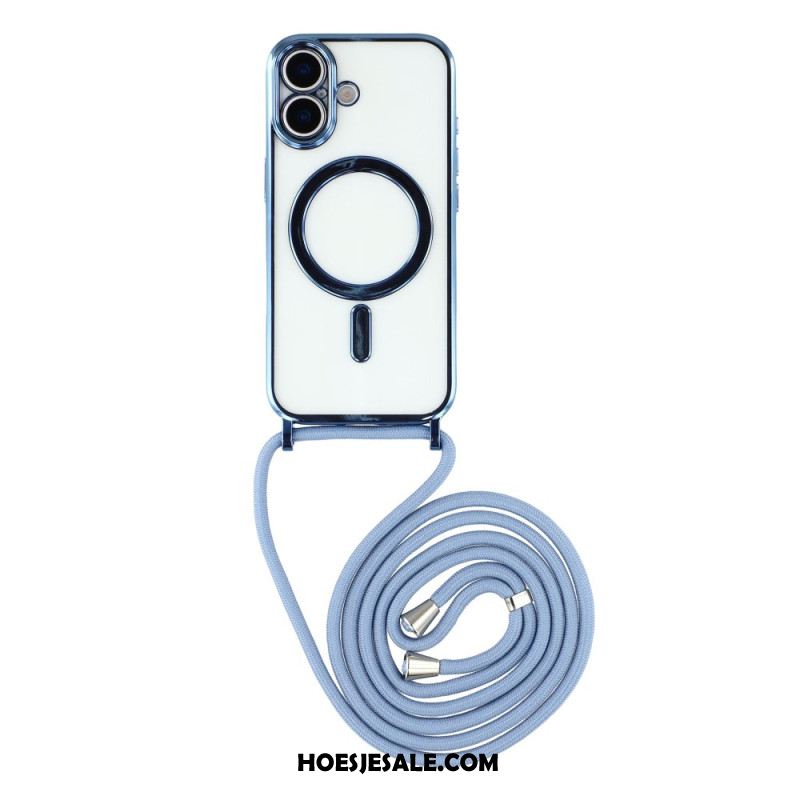 Hoesje iPhone 17 Magsafe-compatibel Transparant Hoesje Met Koord