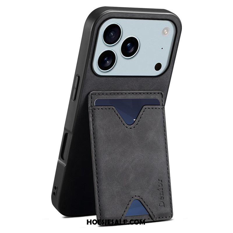 Hoesje iPhone 17 Pro Denior Kaarthouder Met Standaard Bescherming Hoesje
