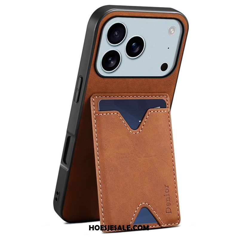 Hoesje iPhone 17 Pro Denior Kaarthouder Met Standaard Bescherming Hoesje