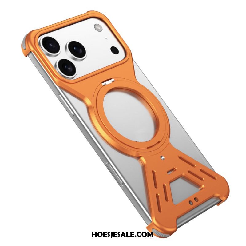 Hoesje iPhone 17 Pro Magsafe Bumper Met Draaibare Standaard Bescherming Hoesje