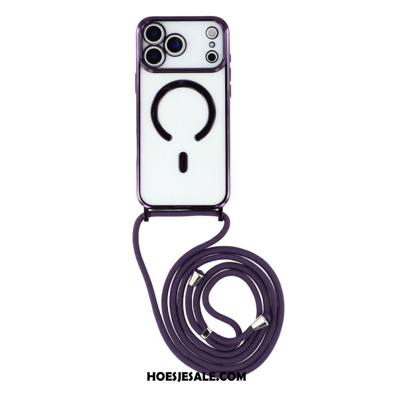 Hoesje iPhone 17 Pro Magsafe-compatibel Transparant Snoer Bescherming Hoesje