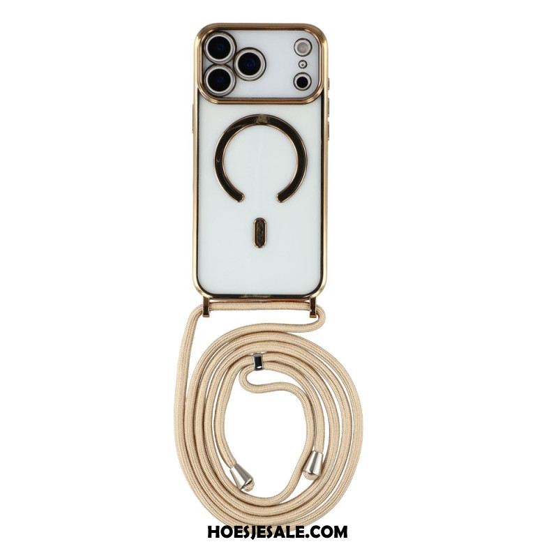 Hoesje iPhone 17 Pro Magsafe-compatibel Transparant Snoer Bescherming Hoesje