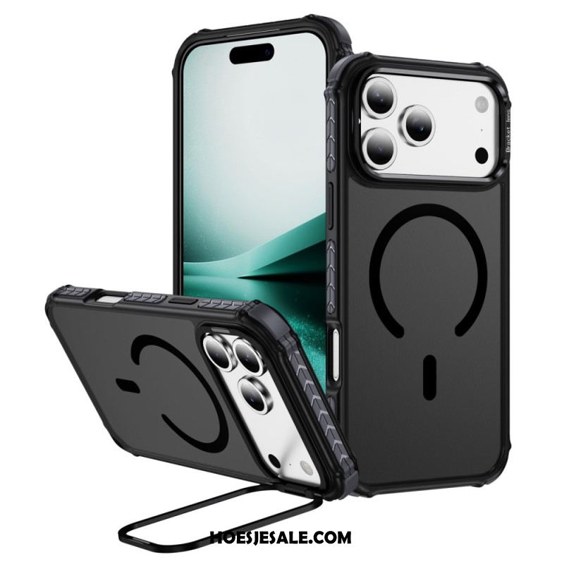 Hoesje iPhone 17 Pro Max Compatibele Magsafe Lenshouder Zwart Bescherming Hoesje