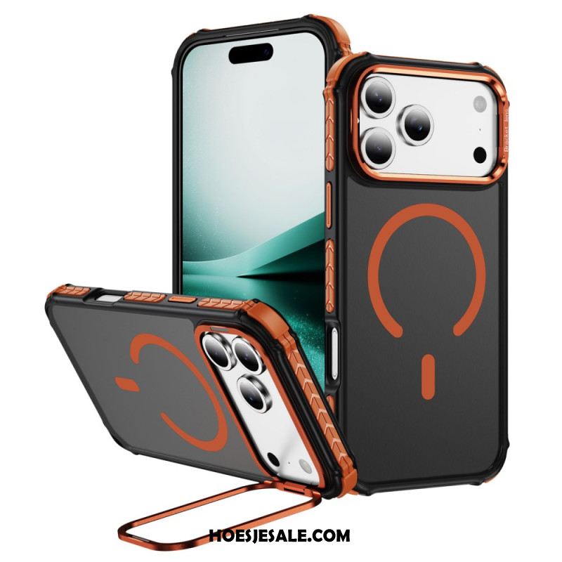 Hoesje iPhone 17 Pro Max Compatibele Magsafe Lenshouder Zwart Bescherming Hoesje