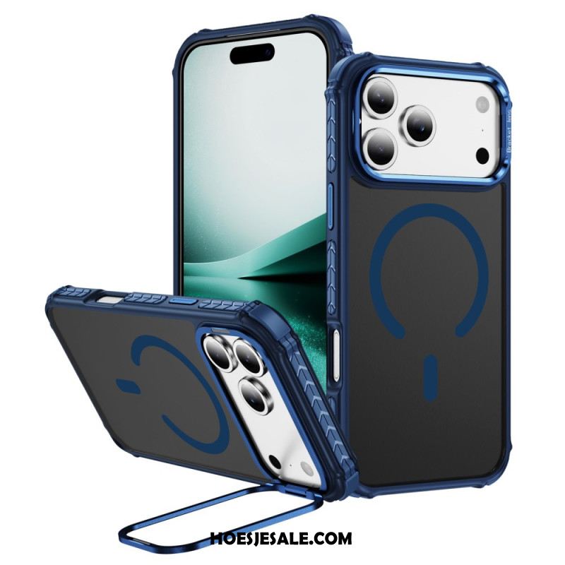 Hoesje iPhone 17 Pro Max Compatibele Magsafe Lenshouder Zwart Bescherming Hoesje