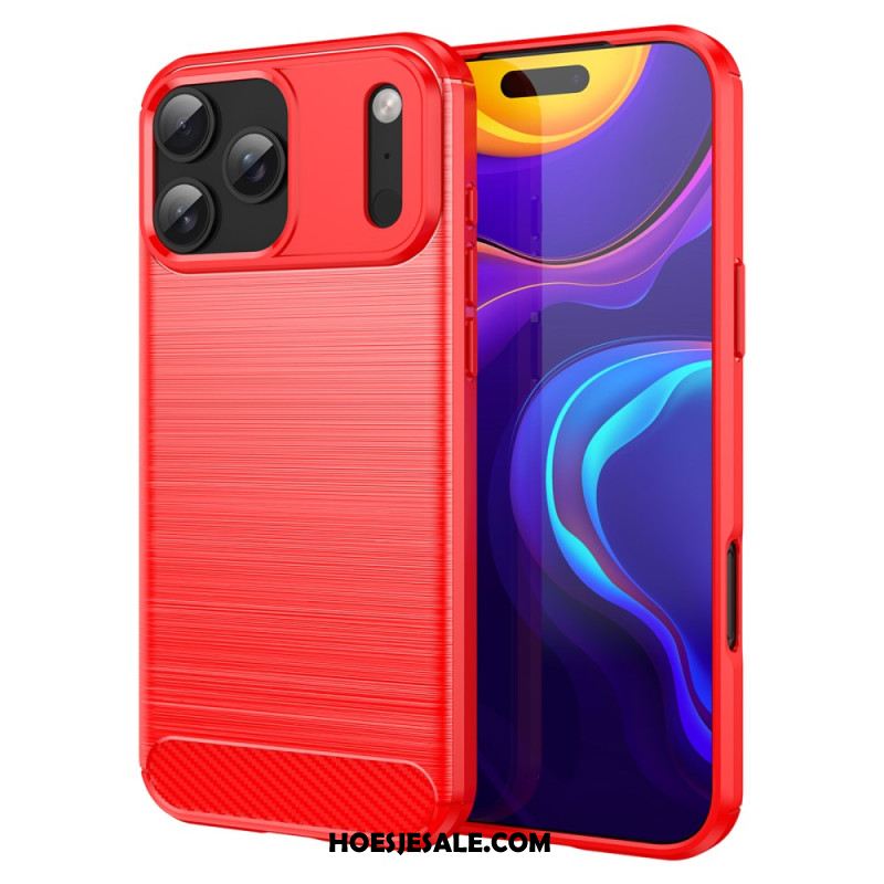 Hoesje iPhone 17 Pro Max Geborsteld Koolstofvezel