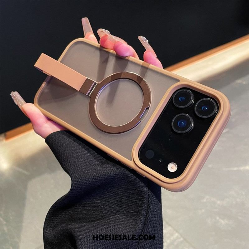 Hoesje iPhone 17 Pro Max Geïntegreerde Polsband En Metalen Standaard Bescherming Hoesje