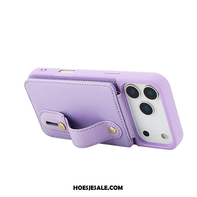 Hoesje iPhone 17 Pro Max Kaarthouder En Schouderband