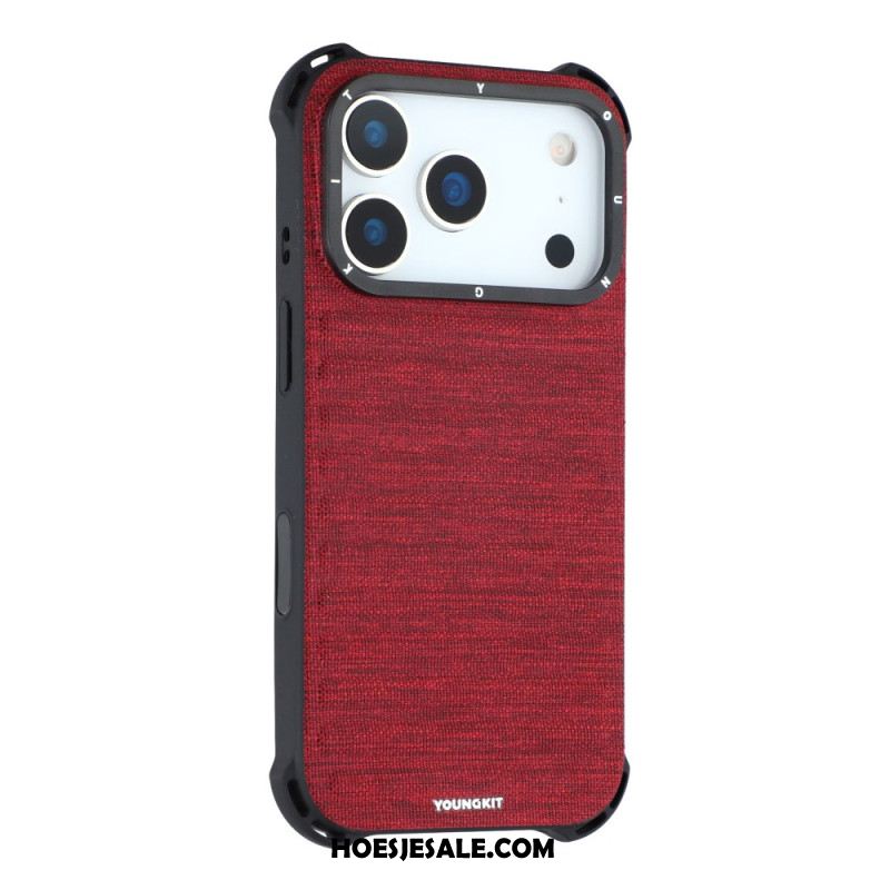 Hoesje iPhone 17 Pro Max Magsafe Premium Texture Jeans