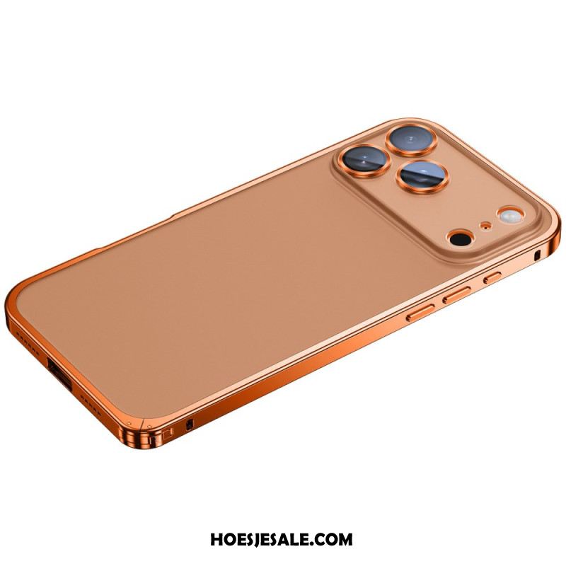 Hoesje iPhone 17 Pro Max Metalen Frame Bescherming Hoesje