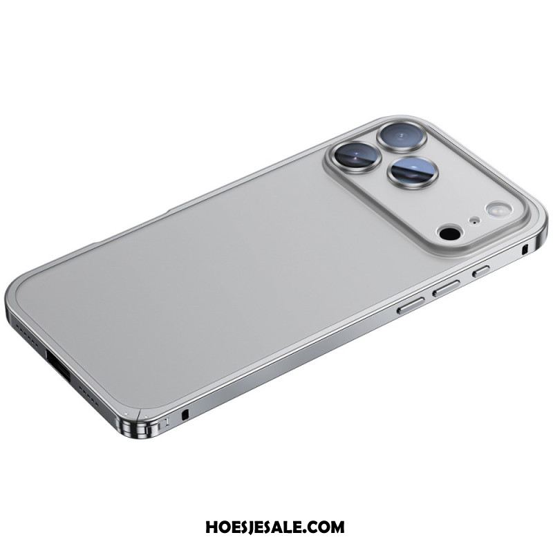 Hoesje iPhone 17 Pro Max Metalen Frame Bescherming Hoesje