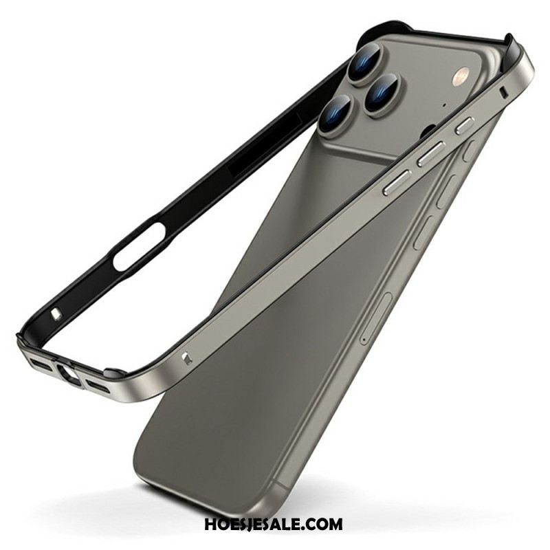 Hoesje iPhone 17 Pro Metalen Bumper Bescherming Hoesje