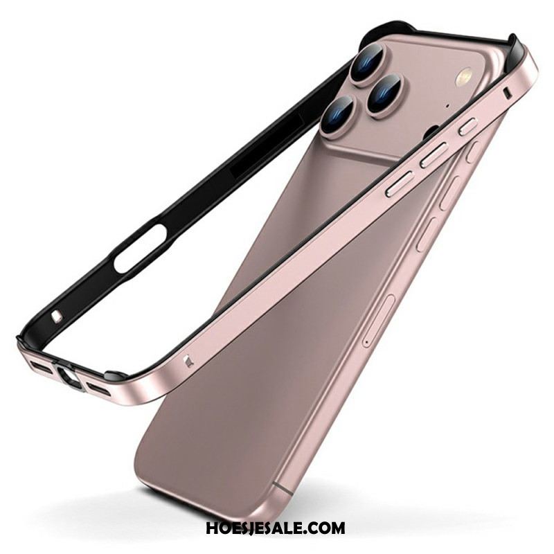 Hoesje iPhone 17 Pro Metalen Bumper Bescherming Hoesje