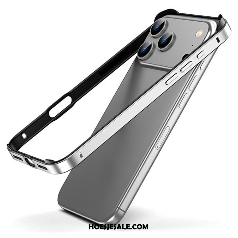 Hoesje iPhone 17 Pro Metalen Bumper Bescherming Hoesje