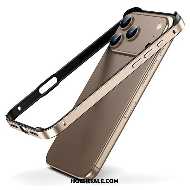 Hoesje iPhone 17 Pro Metalen Bumper Bescherming Hoesje