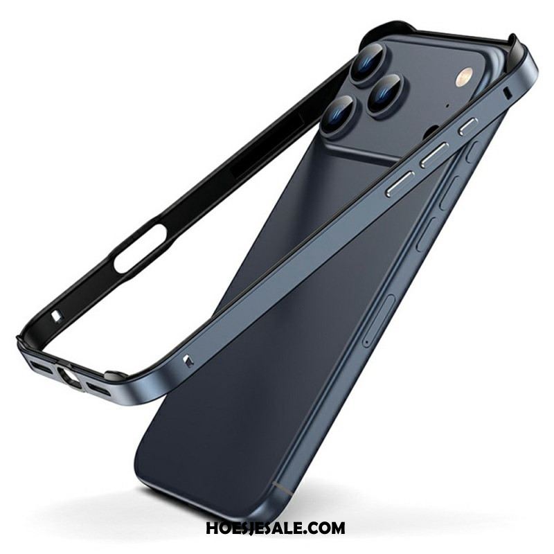 Hoesje iPhone 17 Pro Metalen Bumper Bescherming Hoesje