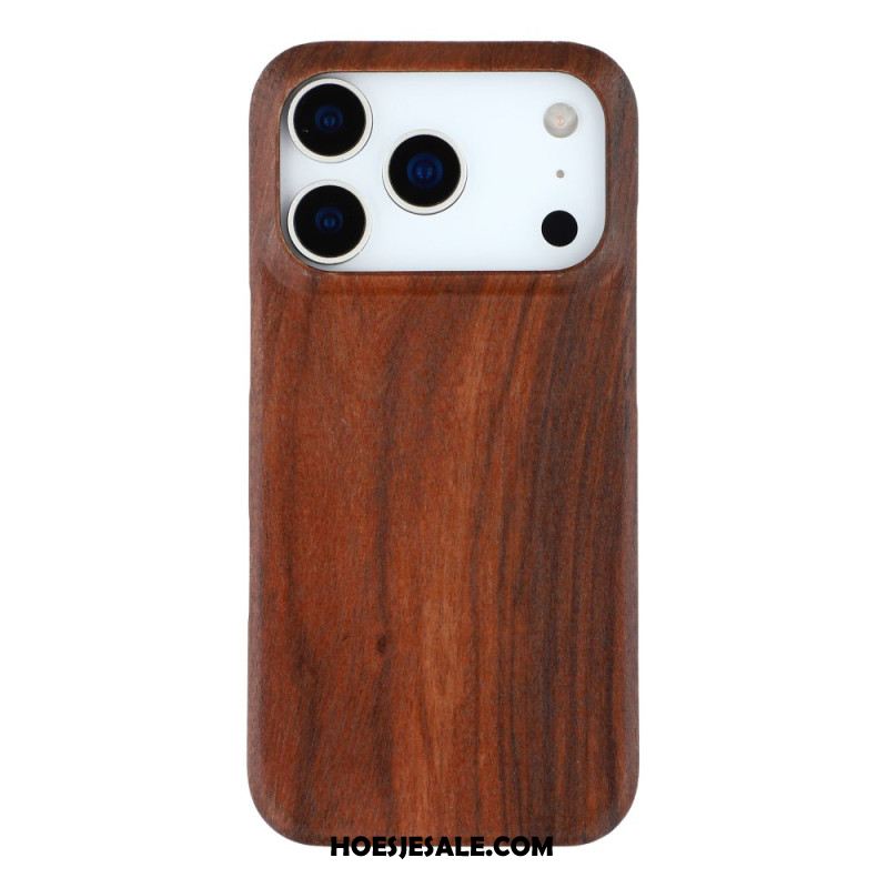 Hoesje iPhone 17 Pro Natuurlijk Hout Bescherming Hoesje