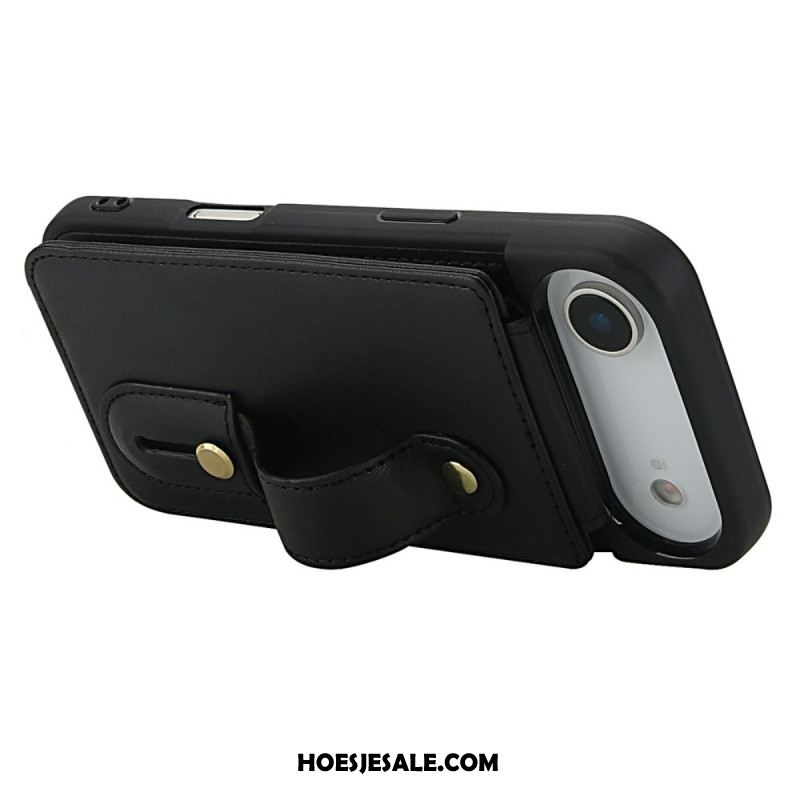 Hoesje iPhone Air Kaarthouder En Schouderband Bescherming Hoesje