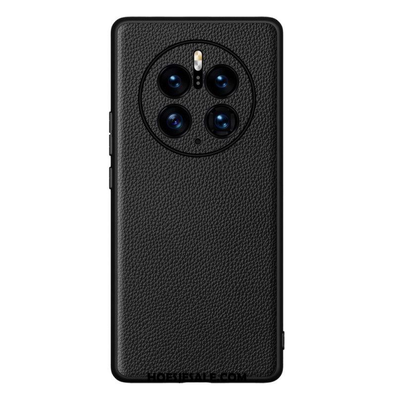 Hoesje voor Huawei Mate 50 Pro Echt Litchi-leer