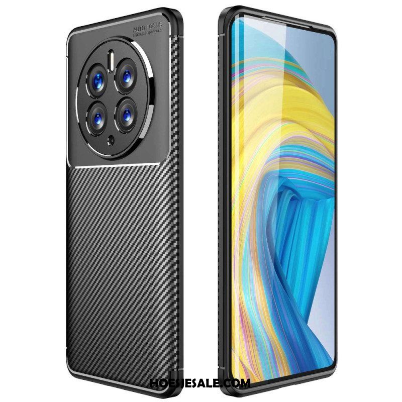 Hoesje voor Huawei Mate 50 Pro Flexibele Koolstofvezel