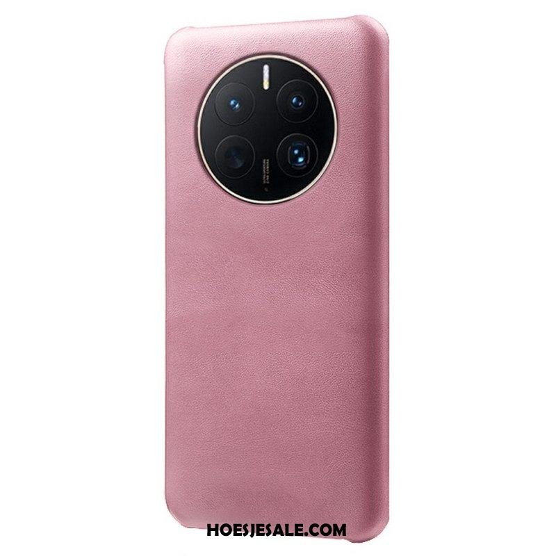 Hoesje voor Huawei Mate 50 Pro Leer-effect