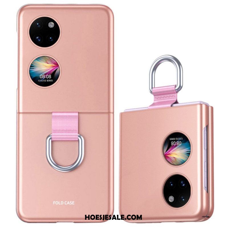 Hoesje voor Huawei P50 Pocket Huid-aanraking Met Ring