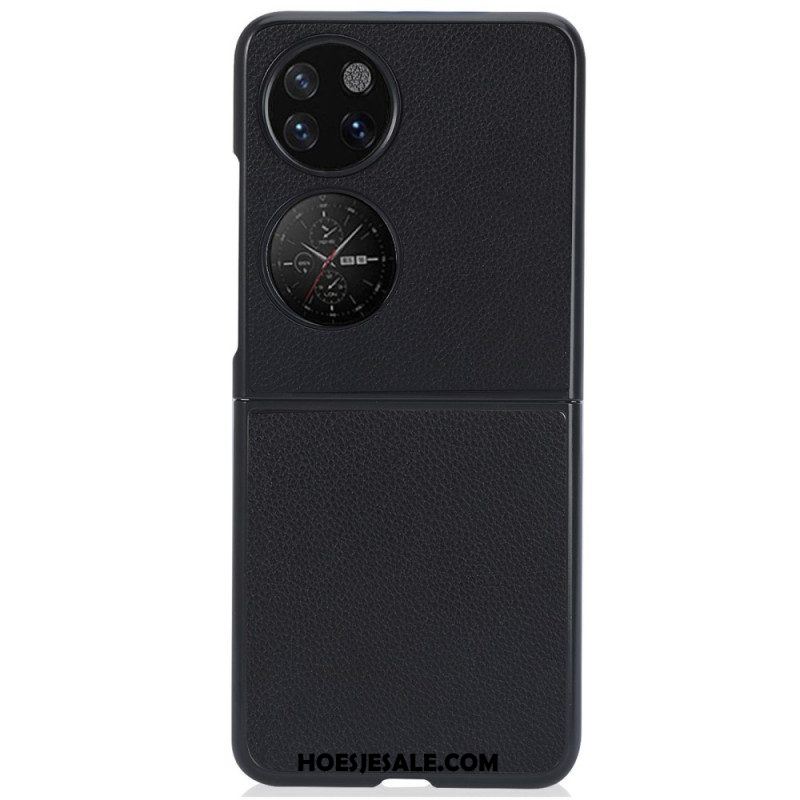 Hoesje voor Huawei P50 Pocket Litchi-leereffect