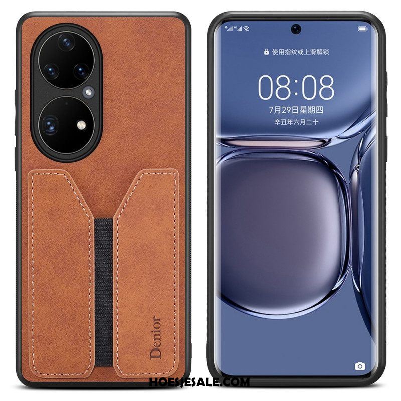 Hoesje voor Huawei P50 Pro Denior Elastische Kaarthouder