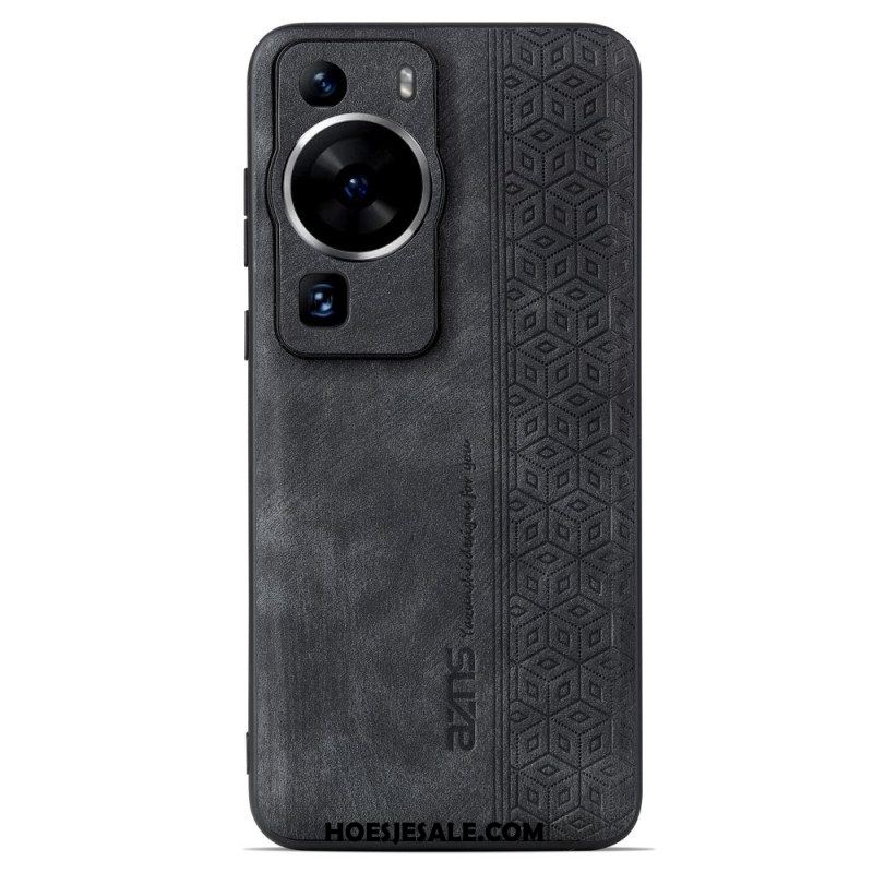 Hoesje voor Huawei P60 Pro Azns Ledereffect