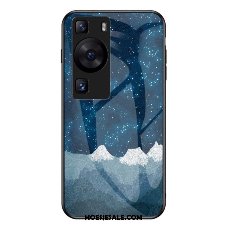 Hoesje voor Huawei P60 Pro Hemelgehard Glas