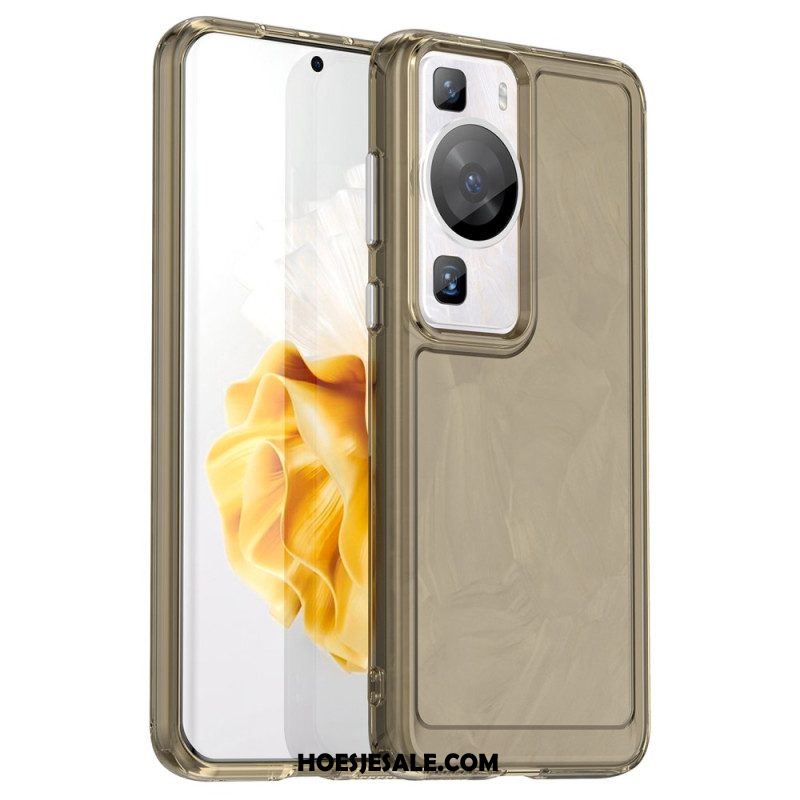 Hoesje voor Huawei P60 Pro Transparante Candy-serie