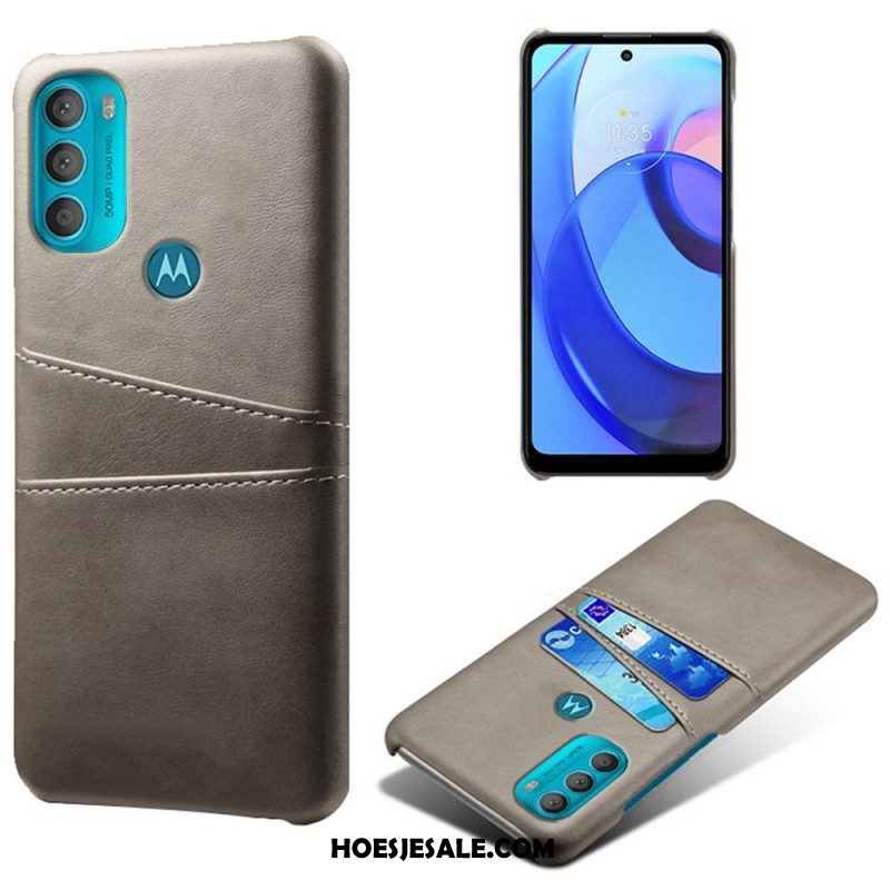 Hoesje voor Moto G71 5G Ksq-kaarthouder