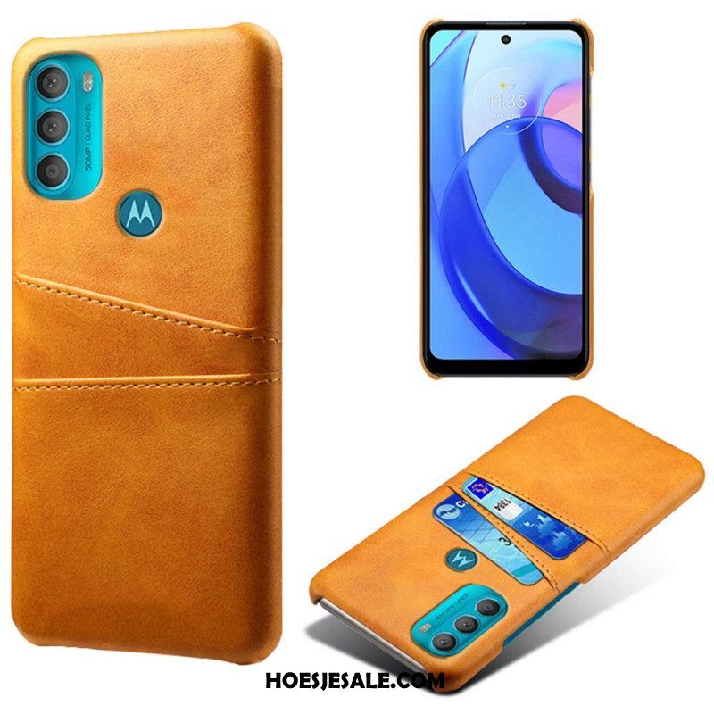 Hoesje voor Moto G71 5G Ksq-kaarthouder