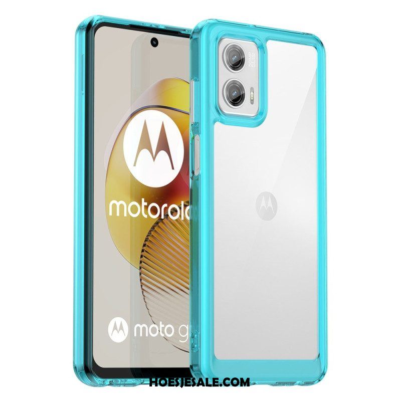 Hoesje voor Moto G73 5G Transparante Hybride