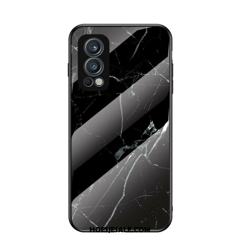 Hoesje voor OnePlus Nord 2 5G Marmeren Kleuren Gehard Glas