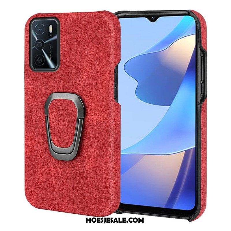 Hoesje voor Oppo A16 / A16s Leather Effect Ring-ondersteuning Nieuwe Kleuren