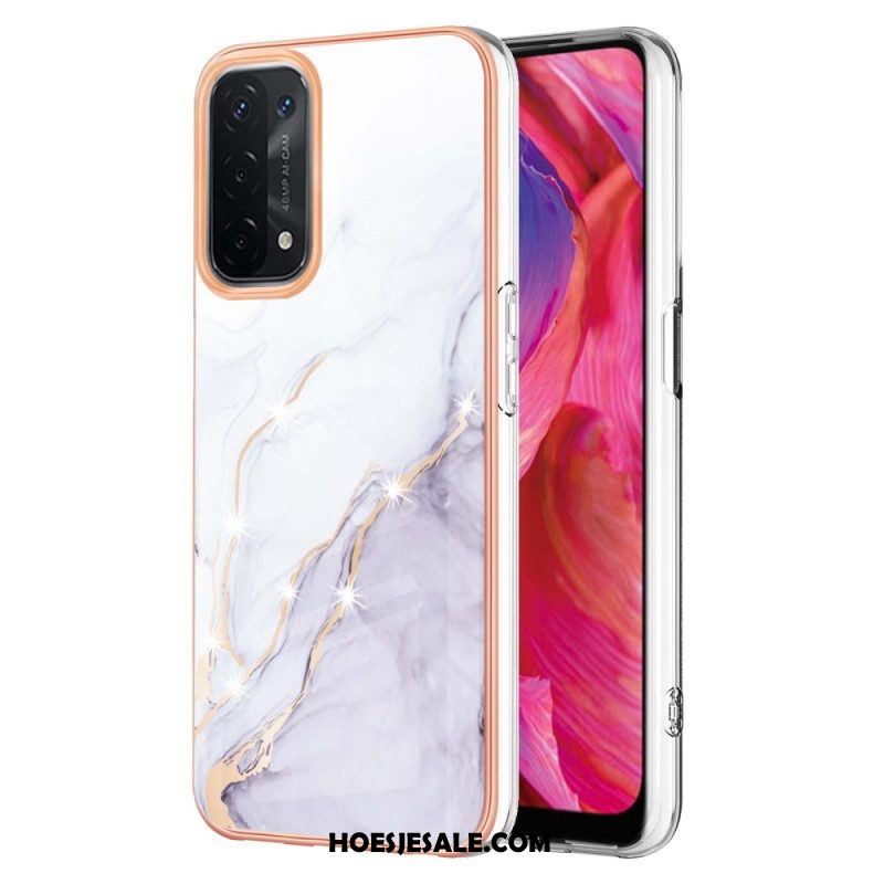 Hoesje voor Oppo A54 5G / A74 5G Marmeren Ontwerp