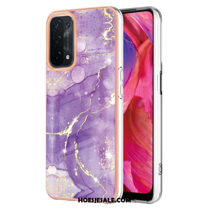 Hoesje voor Oppo A54 5G / A74 5G Marmeren Ontwerp