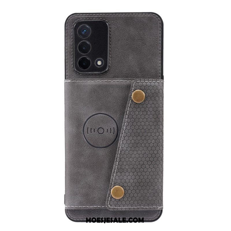 Hoesje voor Oppo A74 4G Portemonnee Snap Portemonnee