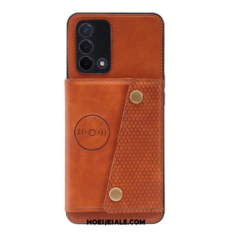 Hoesje voor Oppo A74 4G Portemonnee Snap Portemonnee